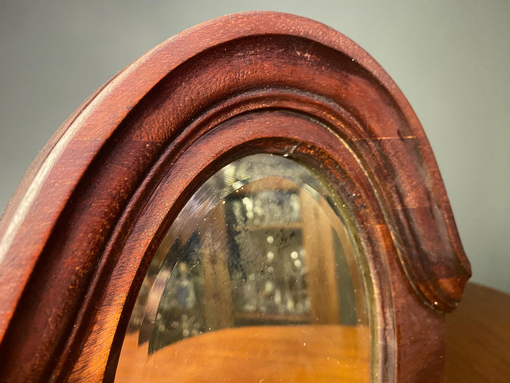 Antique Reclaimed Oval Mirror – 29cm