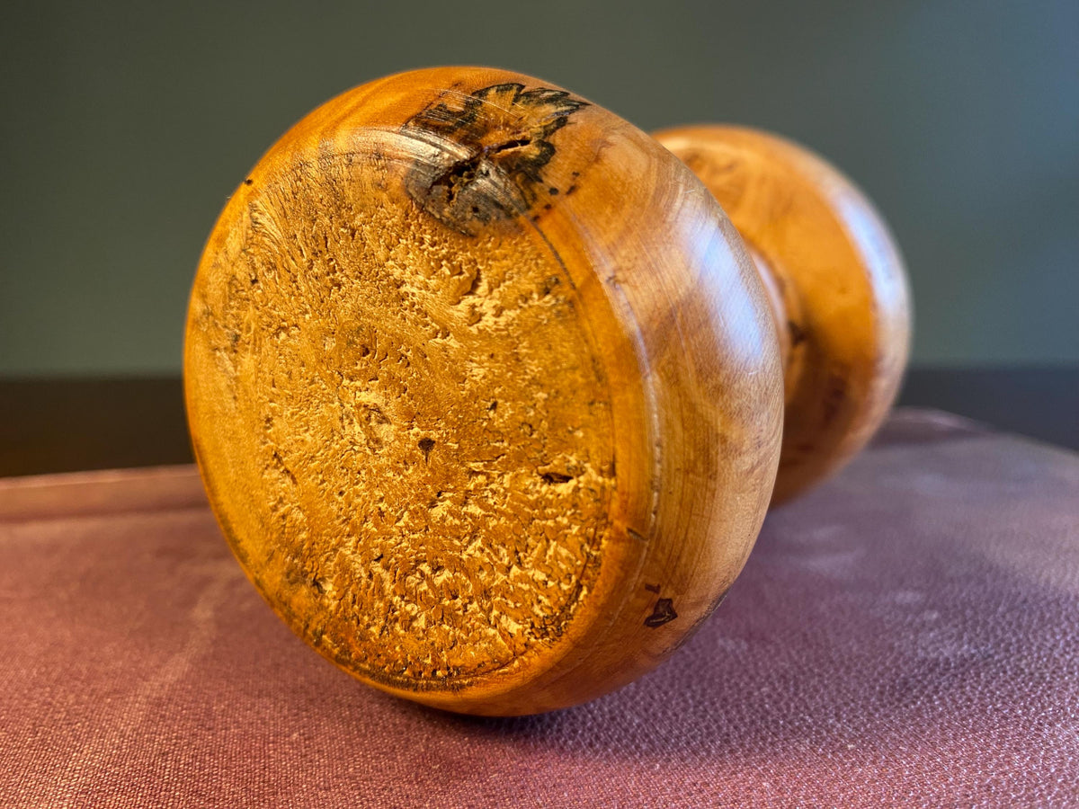 Turned Cherry Wood Mushroom