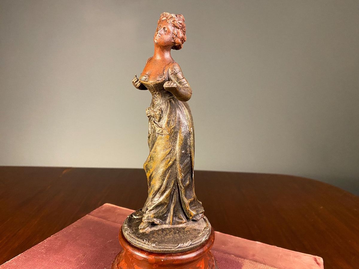 Pair of French Belle Époque Spelter Figures