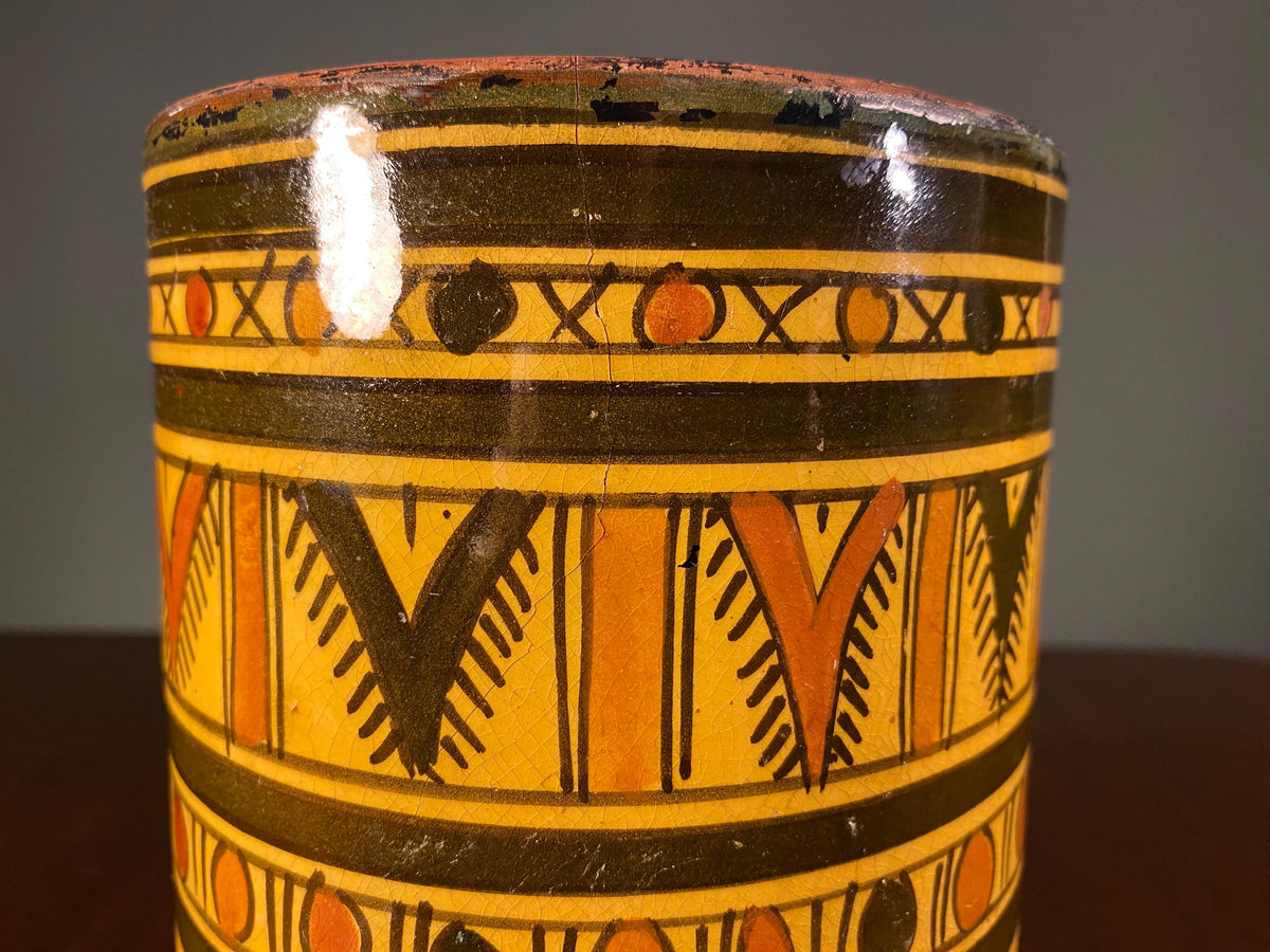 Vintage Moroccan Safi Pottery Vase