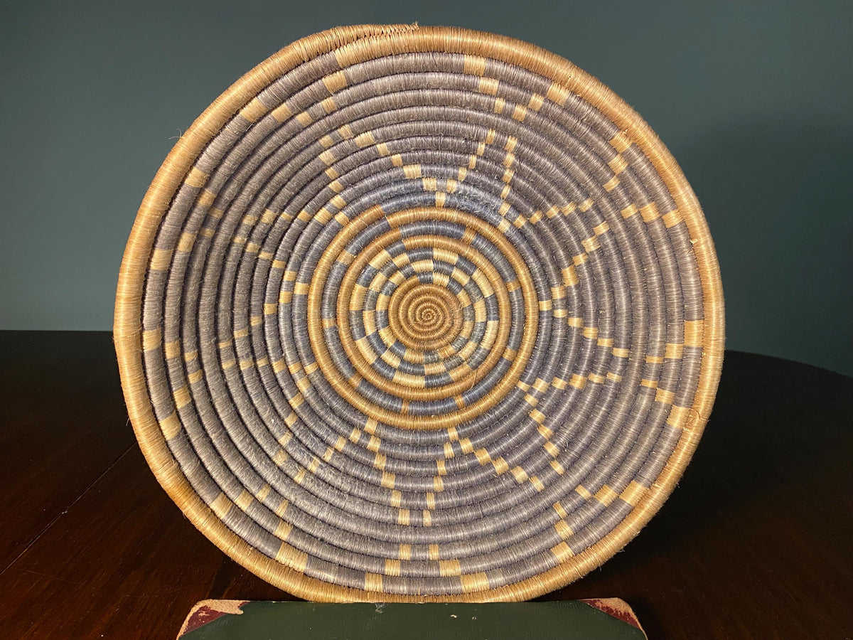 Vintage African Woven Wall Basket
