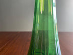 Mid-Century Emerald Green Swung Glass Vase