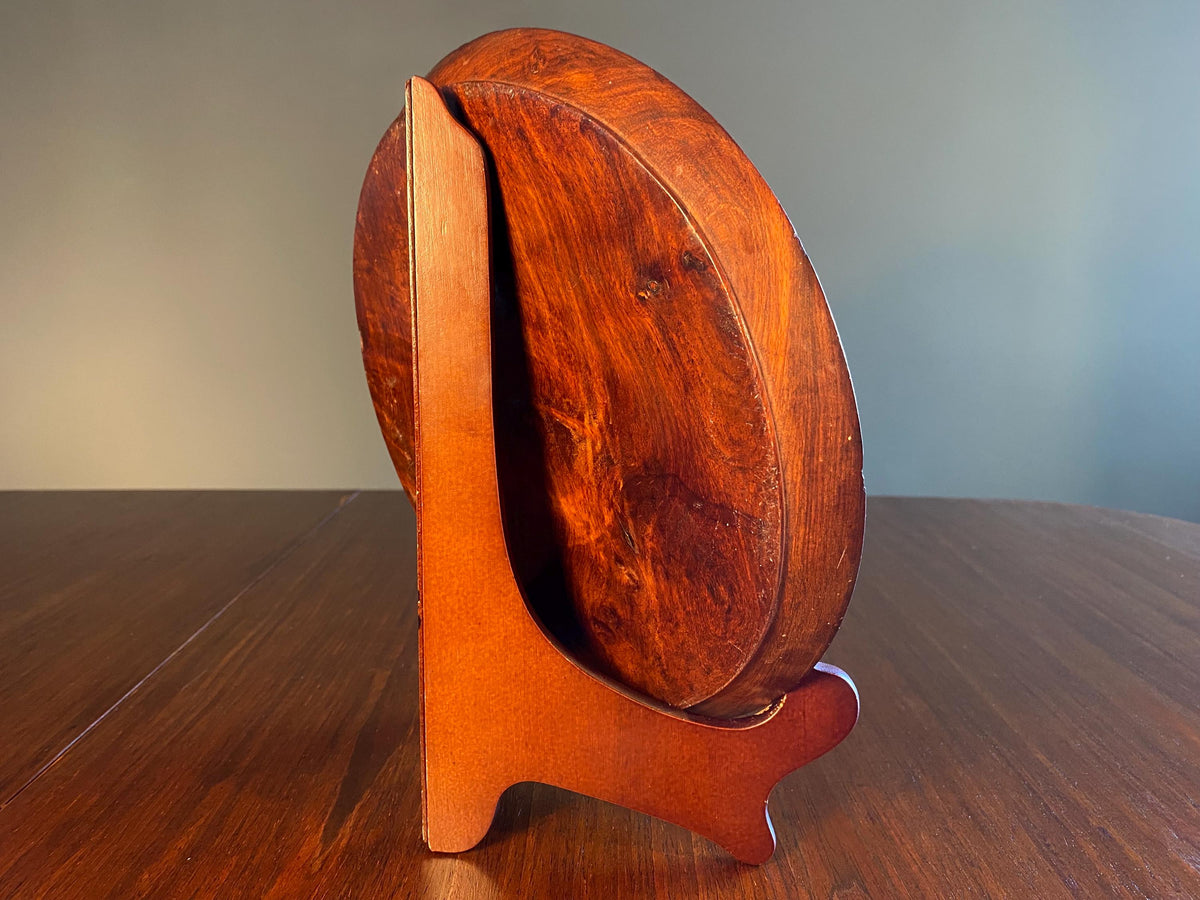 Vintage Carved Hardwood Plate