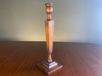 Vintage Carved Wooden Candlestick